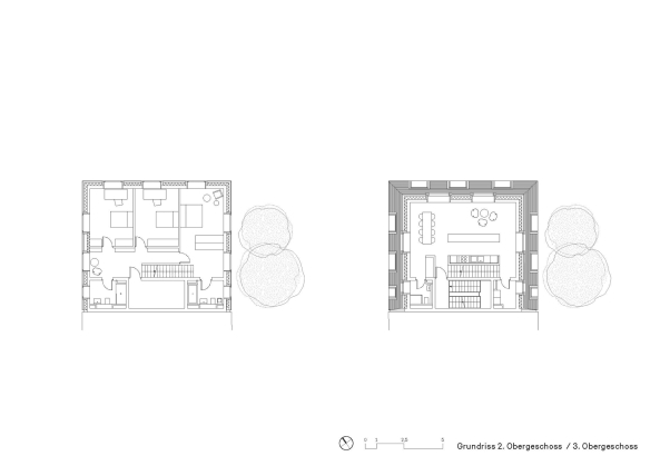 Barkow Leibinger, Berlin, Baunetz Meldung, Baunetz, Wohnhaus, Hinterhof, Berlin, Prenzlauer Berg, Hinterhaus, Quergeb�ude, Ziegel, Klinker, shape, form, Dach, steiles Dach, steep roof, all over, brick, Zweifamilienhaus, Simon Menges, Laurian Ghinitoiu, skandinavische Moderne, scandinavian modernism, Dachterrasse, roof terrace