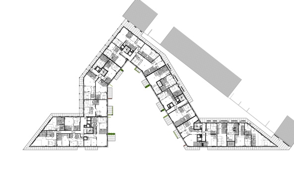 Wohnhaus, Frankreich, Boulogne-Billancourt, ZAC, Entwicklungsgebiet, Beckmann-N�Th�p�, ALIS, Locked-In-Syndrom, Locked-In-Syndrome, ZAC Seguin Rives de Seine, Paris, Javier Callejas, Olivier Amsellem, Christophe Valtin, enamelled glass