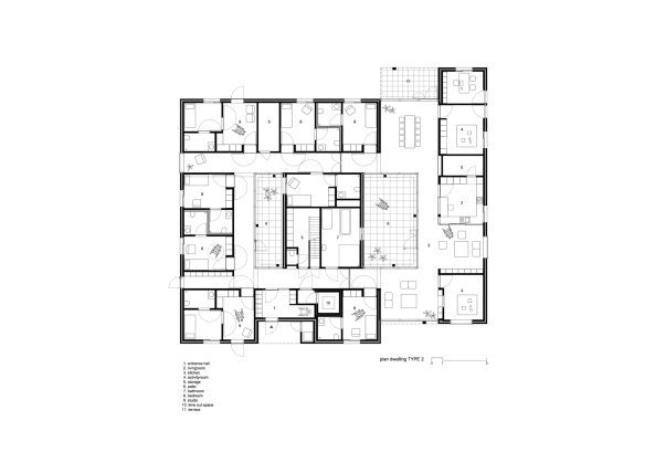 Dierendonckblancke, Wohnheim, Belgien, Gierle, mentally disabled, Wohnheim fr geistig behinderte, Stein, Beton, Siedlung, 2017, housing, France, Frankreich, Lille,