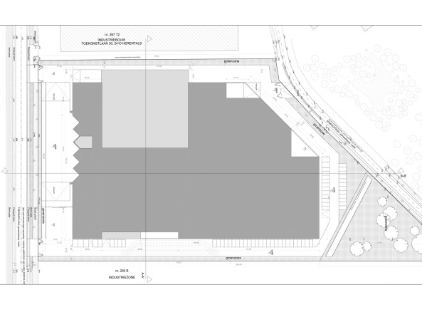 Klaas Verdu, 2dvw, belgien, niederlande, architekten, architectuurbureau, johan de wachter, aluminium, stahl, fassade, profile, gefalteter, gefaltet, gewerbe, packaging, deca, verpackungen, deka, halle, bro, firmenzentrale, headquarters, zentrale, sitz, unternehmenssitz, firmensitz, arc16, detail, award, faltung, johan de wachter, jdwa