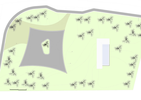 Baunetz, Baunetz Meldung, Sapceworkers, Villa, Einfamilienhaus, family house, Sichtbeton, Beton, concrete, glas, flieender Grundriss, organic groundplan, Paredes, Porto, Auto, Motorrad, car, motor bike, Fernando Guerra