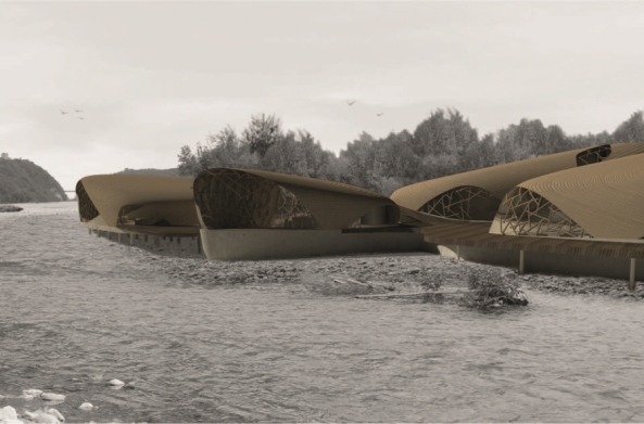 Forschungs- und Besucherzentrum am Wildfluss Tagliamento von Silvia Lackner