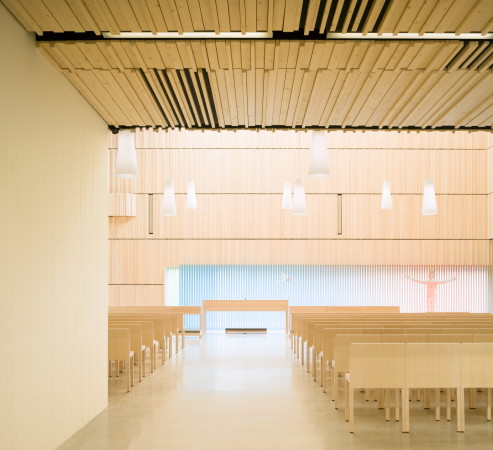 OOPEAA, Office for Peripheral Architecture, Anssi Lassila, Helsinki, Espoo, Finland, Finnland, Kirche, Kapelle, Church, Chapel, Suvela Chapel, Kindergarten, Cupper, Timber, Wood, Kupfer, Holz, Pop, Christentum, MIka Huisman, Proberaum, Gemeindezentrum, Marc Goodman, archmospheres