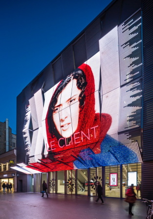 Baunetz, Baunetz Meldung, Architektur, architecture, Paris, Montparnasse, 14. Arrondissement, Frankreich, Kino Al�sia, Manuelle Gautrand, Kino, Cinema, animierte Fassade, LED, Luc Boegly, Guillaume Guerin