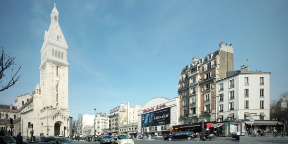 Baunetz, Baunetz Meldung, Architektur, architecture, Paris, Montparnasse, 14. Arrondissement, Frankreich, Kino Alsia, Manuelle Gautrand, Kino, Cinema, animierte Fassade, LED, Luc Boegly, Guillaume Guerin