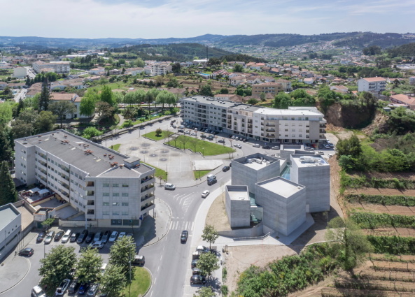 Beton, Landmark, Portugal, Centro de Interpretao do Romnico, Spaceworkers, Portuguese Romanesque Route, Romanische Route, Lousada, Monument, Transromanica, Paredes, information center, Beton, concrete, Gewlbe, Sergio Pirrone, Romanik, Antiromanik