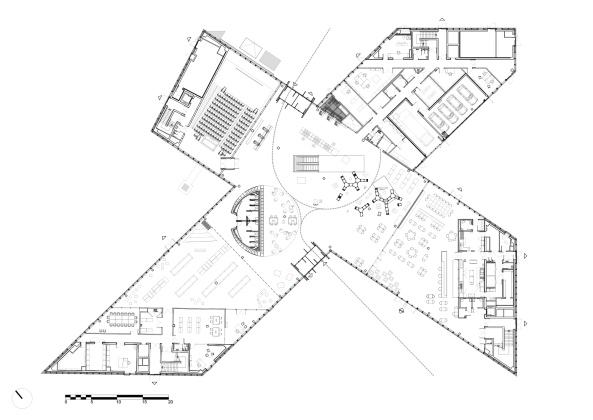 2016 Bibliothe&#x300;que Alexis de Tocqueville, Baunetz, Baunetz-Meldung, Architektur, Architekt, architect, architecture, Architekt gesucht, Meldungen, architecture-news, Architektur Deutschland, deutsche Architekten, german architecture, young architects, France, Frankreich, Caen, Communaut dagglomration Caen La Mer, Clment Blanchet, Chris van Duijn, Fred Ernst OMA, Rotterdam,