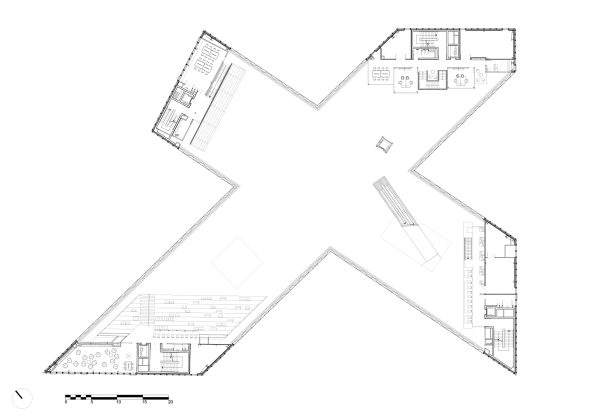 2016 Bibliothe&#x300;que Alexis de Tocqueville, Baunetz, Baunetz-Meldung, Architektur, Architekt, architect, architecture, Architekt gesucht, Meldungen, architecture-news, Architektur Deutschland, deutsche Architekten, german architecture, young architects, France, Frankreich, Caen, Communaut dagglomration Caen La Mer, Clment Blanchet, Chris van Duijn, Fred Ernst OMA, Rotterdam,