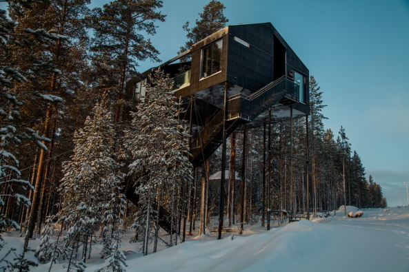 Sn�hetta, Schweden, sweden, treehotel, treehouse, Baumhaus, Hotel, Nordschweden, northern sweden, black box, Lulea, John Jansson, 7th room