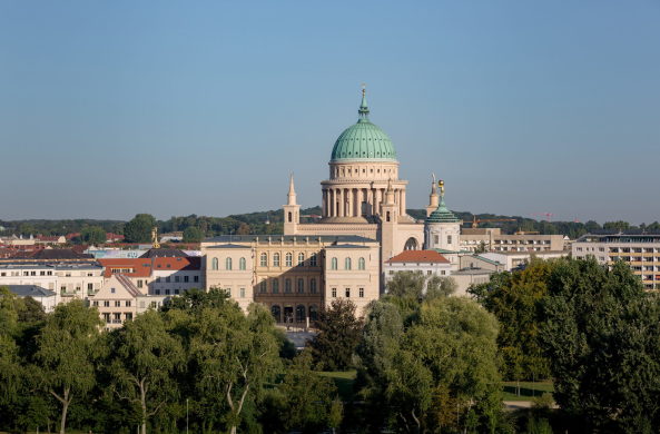 Blick auf die historische/neue Mitte Potsdams