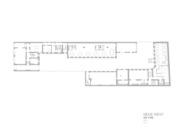 Historisches Gebudeensemble in Berlin ausgebaut