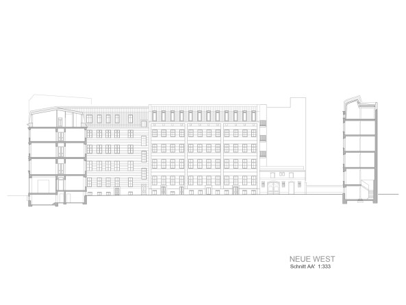 Historisches Gebudeensemble in Berlin ausgebaut
