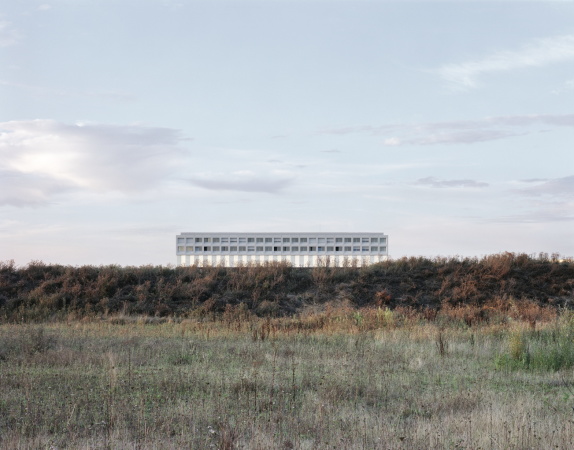 Frankreich, Paris, Paris-Saclay, Research-intensive und Business Cluster, Campus du plateau de Saclay, Saclay-Plateau, ParisTech, Grande cole, EDF-Lernzentrum und Campus, ecdm Architekten, learning center and a multi-activity campus, Ultra-Hochleistungsbeton (UHPC)