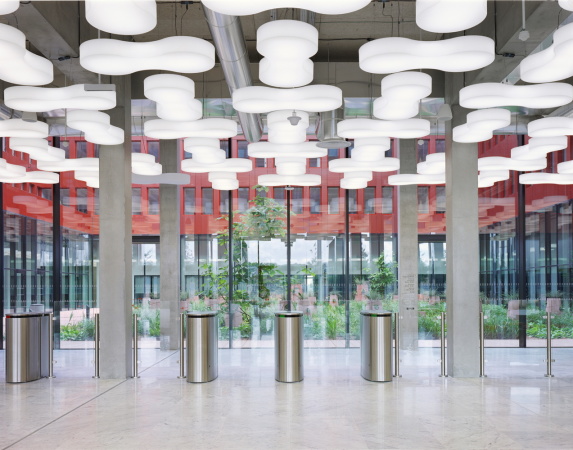 Frankreich, Paris, Paris-Saclay, Research-intensive und Business Cluster, Campus du plateau de Saclay, Saclay-Plateau, ParisTech, Grande cole, EDF-Lernzentrum und Campus, ecdm Architekten, learning center and a multi-activity campus, Ultra-Hochleistungsbeton (UHPC)