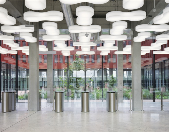 Frankreich, Paris, Paris-Saclay, Research-intensive und Business Cluster, Campus du plateau de Saclay, Saclay-Plateau, ParisTech, Grande cole, EDF-Lernzentrum und Campus, ecdm Architekten, learning center and a multi-activity campus, Ultra-Hochleistungsbeton (UHPC)