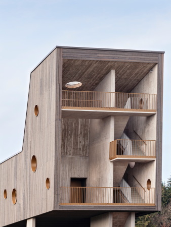 Biosphrenreservat Rhn, Arche Rhn, Erlebniswelt Rhn, Weidberg, Thringen, Erfurt, Buruckerbarnikol, Aussichtsplattform, Informationszentrum, Naturzentrum, Baunetz, Baunetz Meldung, Architektur, Till Schuster