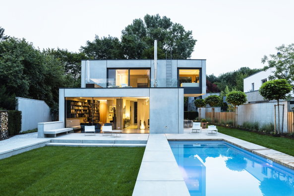 Mnchen, Einfamilienhaus, Haus B19, Neutard Schneider Architekten, Beton, Fge