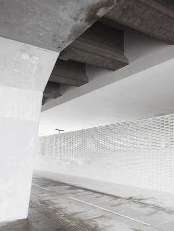 Recyclingzentrum, Paris, Frankreich, France, DATA, Schnepp Renou, weies Keramikzeigel, Ziegel, Brick, waste sorting space, Porte de Pantin