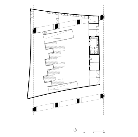 Recyclingzentrum, Paris, Frankreich, France, DATA, Schnepp Renou, wei�es Keramikzeigel, Ziegel, Brick, waste sorting space, Porte de Pantin