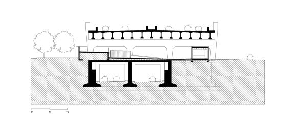 Recyclingzentrum, Paris, Frankreich, France, DATA, Schnepp Renou, wei�es Keramikzeigel, Ziegel, Brick, waste sorting space, Porte de Pantin