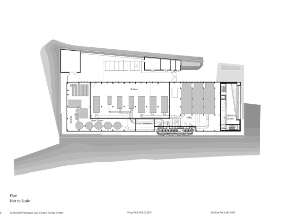 Mark Hadden, landmarke, kraftwerk, heizkraftwerk, golden, goldener, schornstein, neubau, london, greenwich, besucherzentrum, ffentlich, ffentlichkeitsarbeit, architekten, c.f.moller, moller, Mller, C.F.Mller, sakral, kirche, turm, schwarz, wei, wrme, energie, energieversorgung, transparenz, architektur, industrie, peninsula, halbinsel, c.f.