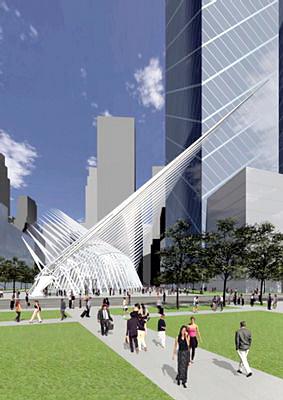 Baubeginn fr Calatravas WTC-Bahnhof in New York