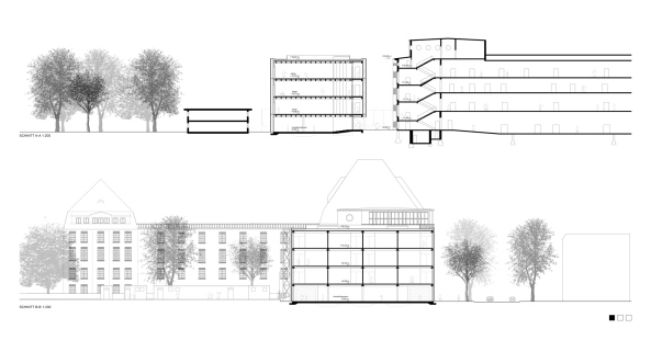 Backstein, Neobarock, Mansarddach, Atelierhaus, Container, Rohbaucharakter, HFBK, Ateliers, Licht, Polycarbonat, Fritz Schumacher, Kuhen Malvezzi, Winking Froh Architekten, Dominikus Stark Architekten, Andreas Heller, Wettbwerb