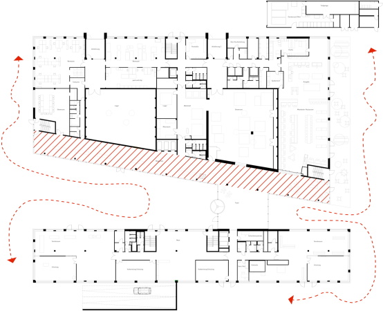 Baunetz, Meldung, Architektur, architecture, Ratingen, Mitsubishi, headquarter, Zentrale, Deutschlandzentrale, Bro, office, corporate architecture, Kresings, HG Esch, Leed Award