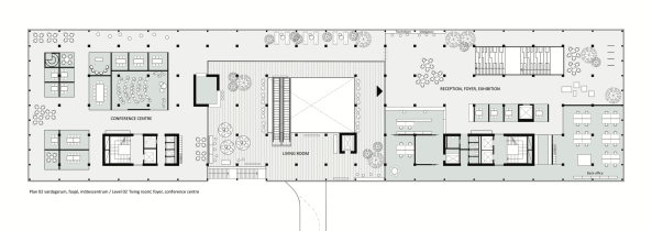 White Arkitekter, White Architects, Vxj, Schweden, grnste Stadt Europas, Holzstadt, Skandinavien, Holz, Holsstruktur, Umweltzertifizierung, Under one Roof, Dachstruktur, Bahnhof, Bahnhofsgebude, Rathaus, living room, holzerne brcke, nachhaltigkeit