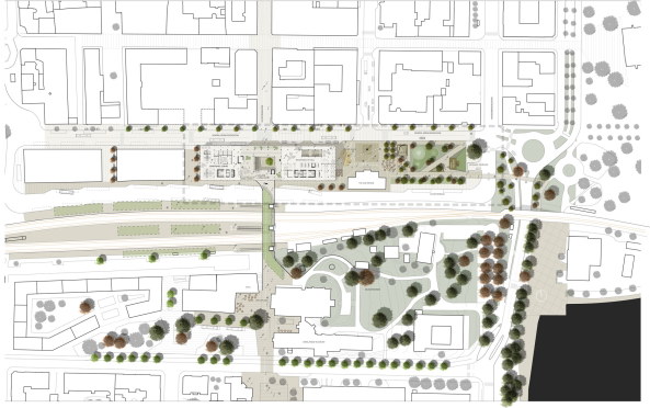 White Arkitekter, White Architects, Vxj, Schweden, grnste Stadt Europas, Holzstadt, Skandinavien, Holz, Holsstruktur, Umweltzertifizierung, Under one Roof, Dachstruktur, Bahnhof, Bahnhofsgebude, Rathaus, living room, holzerne brcke, nachhaltigkeit