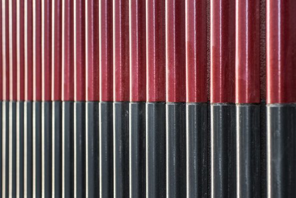 Baunetz, Meldung, Architektur, architecture, Marazzi, Paul, 3M, Langenthal, Bern, Firmenzentrale, Bro, Fassade, Keramikfassade, Keramik, Fliesen, tiles, facade, ceramics, office, headquarter, office building, Rob Lewis, Ben Zurbriggen