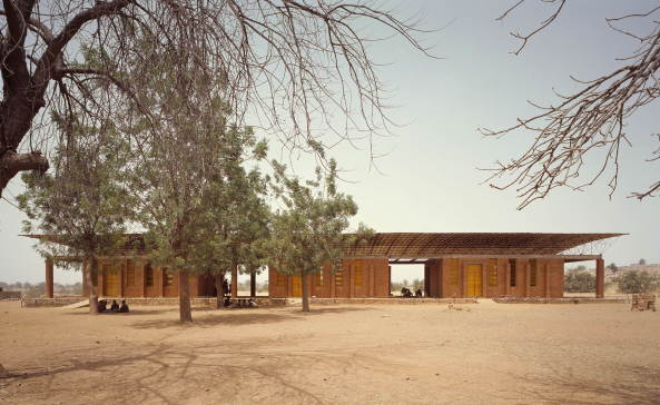 Grundschule in Gando, Burkina Faso, 2001, Foto: Simeon Duchoud