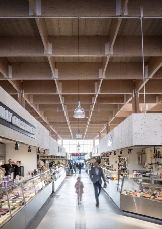 Tengbom, Stockholm, Markthalle, temporr, Holz, Polycarbonat, Fachwerk, timber work, Ivar Tengbom, temporary, market hall, Sweden, Schweden, Felix Gerlach