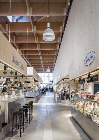 Tengbom, Stockholm, Markthalle, temporr, Holz, Polycarbonat, Fachwerk, timber work, Ivar Tengbom, temporary, market hall, Sweden, Schweden, Felix Gerlach