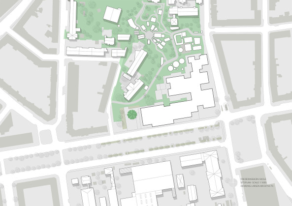 aarhus, d�nemark, henning, larsen, architects, neubau, schule, kindergarten, grundschule, backstein, ziegel, bewegung, spiel, spa�, lernen, landschaft, lernlandschaft, cluster, klassencluster, klassen, klassenraum, hufton + crow, frederiksbjerg, quartier, speisekammer, markt, kletterwand, tarzanschwinge