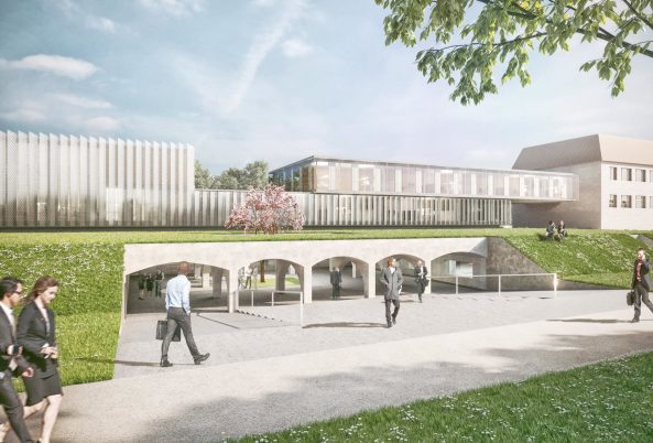 2. Preis: Bez + Kock Architekten mit St raum a. Gesellschaft von Landschaftsarchitekten, Abbildung: Sicherheitszentrale