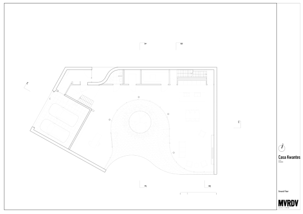 MVRDV. Villa, Rotterdam, glasierter Ziegel, glass, Glas, glazed, brickstone, creamy, cremig, Ossip van Duivenbode, fluid, curved, courtyard, Hof, Kurvig, Glas, Selbstversorger