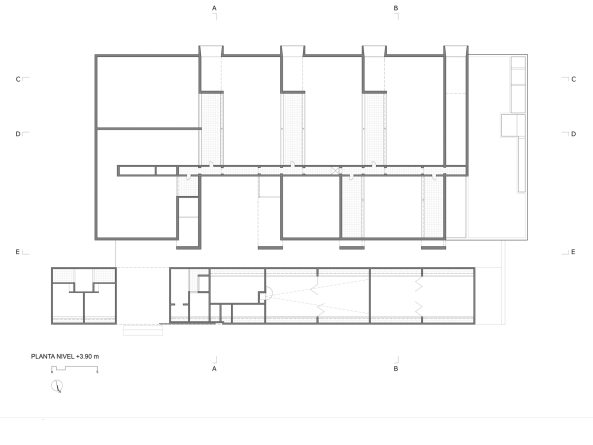 Peru, Museumsgeb�ude, Museum, Neubau, erdbeben, Ica, Archeologie, Antropologie, Julio Tello, Zivilisation, Paracas-Kultur, Paracas-Culture, Paracas Nationalpart, Pisco Meer, W�ste, W�stenarchitektur, Sammling, Sandra Barclay, Jean Pierre Crousse, Bucht, Ausblick, Puzzolane-Zement, Puzzolane, Salzw�ste, rot, W�stenfarbe, Textilmuster, Textilprodukt, Anden, Riss, Ausstellung, Ausstellungshallen, Exibition, Crist�bal Palma