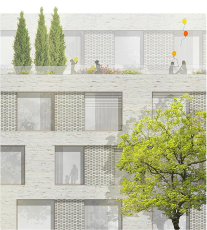 Anerkennung: JSWD Architekten GmbH + Co. KG, Fassadendetail