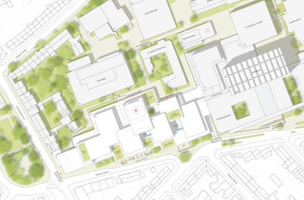 Anerkennung: JSWD Architekten GmbH + Co. KG, Lageplan