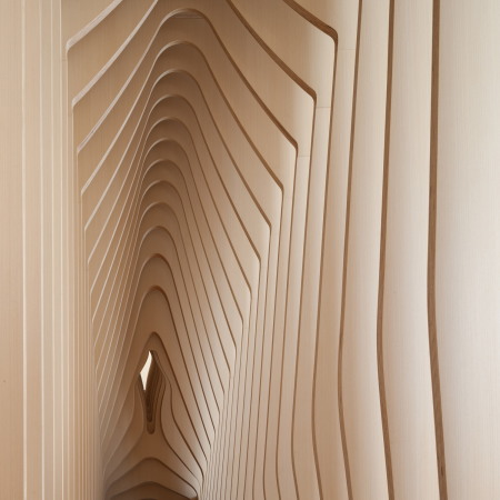 Baunetz, Meldung, Architektur, architecture, Rock Creek House, NADAAA, Washington, USA, Amerika, John Horner, residential, Wohnhaus, Umbau, renovation, brick, Ziegel, Backstein, bimorph, organic, organisch, Interior Design, Interieur, Multiplex, plywood, Holz, wood, Nader Tehrani, Katherine Faulkner