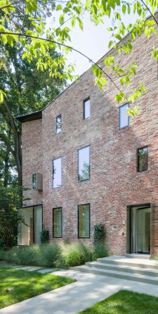 Baunetz, Meldung, Architektur, architecture, Rock Creek House, NADAAA, Washington, USA, Amerika, John Horner, residential, Wohnhaus, Umbau, renovation, brick, Ziegel, Backstein, bimorph, organic, organisch, Interior Design, Interieur, Multiplex, plywood, Holz, wood, Nader Tehrani, Katherine Faulkner