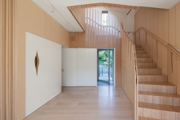 Baunetz, Meldung, Architektur, architecture, Rock Creek House, NADAAA, Washington, USA, Amerika, John Horner, residential, Wohnhaus, Umbau, renovation, brick, Ziegel, Backstein, bimorph, organic, organisch, Interior Design, Interieur, Multiplex, plywood, Holz, wood, Nader Tehrani, Katherine Faulkner