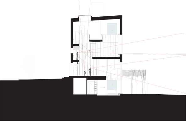 Baunetz, Meldung, Architektur, architecture, Rock Creek House, NADAAA, Washington, USA, Amerika, John Horner, residential, Wohnhaus, Umbau, renovation, brick, Ziegel, Backstein, bimorph, organic, organisch, Interior Design, Interieur, Multiplex, plywood, Holz, wood, Nader Tehrani, Katherine Faulkner