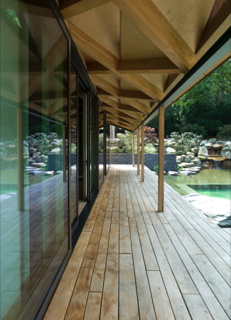 Baunetz, Meldung, Architektur, architecture, Charles de Picciotto, Germany, german, deutsch, 2017, Hamburg, Deutschland, japanisch, Japan, japanese, Holz, wood, Japonismus, Gstehaus, Meditation, Garten, garden, guest house, Klaus Frahm, Reiner Mertins, Falkenstein, Blankenese, Landschaftsarchitektur, landscape architecture