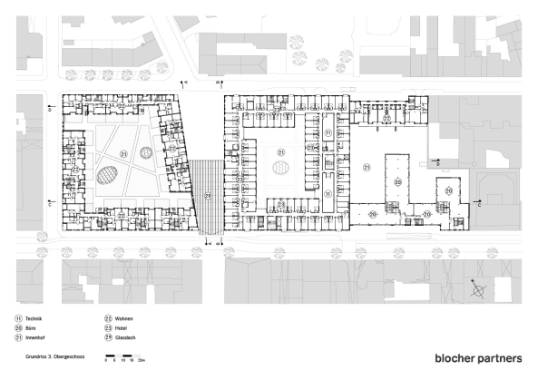 Baunetz, Meldung, Architektur, architecture, germany, Deutschland, Mannheim, Q6 Q7, Mall, Einkaufszentrum, Premiummall, multifunktional, Stadtquartier, mixed-use, building, Blocher, Blocher partners, shopping, Glasdach, glas roof, city, Innenstadt, HG Esch