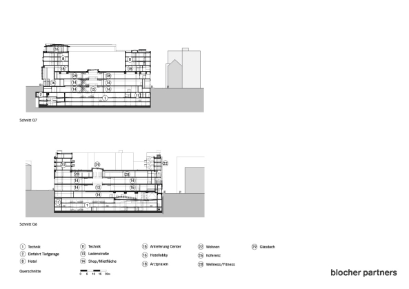 Baunetz, Meldung, Architektur, architecture, germany, Deutschland, Mannheim, Q6 Q7, Mall, Einkaufszentrum, Premiummall, multifunktional, Stadtquartier, mixed-use, building, Blocher, Blocher partners, shopping, Glasdach, glas roof, city, Innenstadt, HG Esch