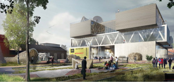 Architektur, Architecture, baunetz, meldung, news, nachricht, wettbewerb, competition,wettbewerbsergebnis, result, architekturschule, school of architecture, d�nmark, danien, aarhus, new aarch, Vargo Nielsen Palle, Brian Vargo, Jonas Snedevind Nielsen, Mathias Palle, ADEPT, Atelier Lorentzen Langkilde, BIG, Bjarke Ingels, Erik Giudice Architecture, Lacaton & Vassal, BESSARDs' Studio, Siegesentwurf, Gewinnerprojekt, flexible Structure, structure, flexibility, fabric character, kulturelles Zentrum, Vision, Torben Nielsen