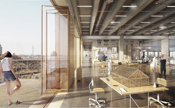 Architektur, Architecture, baunetz, meldung, news, nachricht, wettbewerb, competition,wettbewerbsergebnis, result, architekturschule, school of architecture, d�nmark, danien, aarhus, new aarch, Vargo Nielsen Palle, Brian Vargo, Jonas Snedevind Nielsen, Mathias Palle, ADEPT, Atelier Lorentzen Langkilde, BIG, Bjarke Ingels, Erik Giudice Architecture, Lacaton & Vassal, BESSARDs' Studio, Siegesentwurf, Gewinnerprojekt, flexible Structure, structure, flexibility, fabric character, kulturelles Zentrum, Vision, Torben Nielsen