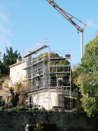 Anbau, Beton, Frankreich, dixneufcentquatrevingtsix, florian kleineffenn, Nimes, Villa, Purismus, Benoit et Roselyne, Provence, Sdfrankreich, Erweiterung, Gstehaus, Umbau, Quarry, Kalkstein